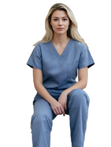 Blond Nurse Prepares Vinyl Car Decal Sticker – Waterproof & UV-Resistant 