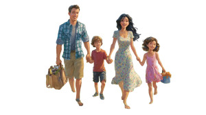 Happy Family Picnic V5 Vinyl Car Decal Sticker – Waterproof & UV-Resistant Happy Family Picnic V5 Vinyl Car Decal Sticker – Waterproof & UV-Resistant