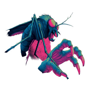 Mosquito Monster V2 Vinyl Car Decal Sticker – Waterproof & UV-Resistant 