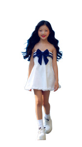 Cheerful Sailor Girl V2 Vinyl Car Decal Sticker – Waterproof & UV-Resistant 