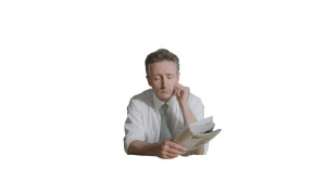 Stressed Businessman Reading Vinyl Car Decal Sticker – Waterproof & UV-Resistant Stressed Businessman Reading Vinyl Car Decal Sticker – Waterproof & UV-Resistant