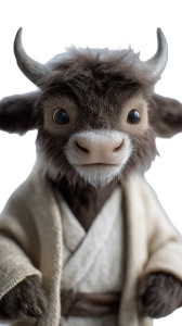 Anthropomorphic Yak Vinyl Car Decal Sticker – Waterproof & UV-Resistant 