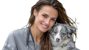 Veterinarian And Dog Vinyl Car Decal Sticker – Waterproof & UV-Resistant 