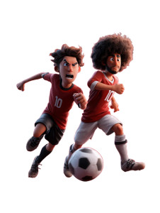 Soccer Players Duel Vinyl Car Decal Sticker – Waterproof & UV-Resistant Soccer Players Duel Vinyl Car Decal Sticker – Waterproof & UV-Resistant