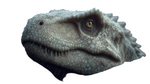 Tiny Albino T-Rex Vinyl Car Decal Sticker – Waterproof & UV-Resistant 