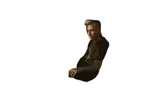 Punk Rock Portrait Vinyl Car Decal Sticker – Waterproof & UV-Resistant 