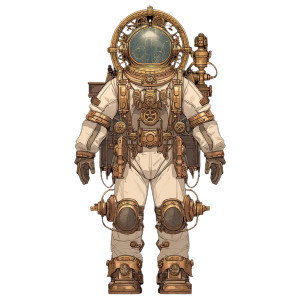 Steampunk Astronaut Vinyl Car Decal Sticker – Waterproof & UV-Resistant Steampunk Astronaut Vinyl Car Decal Sticker – Waterproof & UV-Resistant