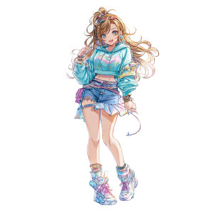 Anime Gyaru Girl Vinyl Car Decal Sticker – Waterproof & UV-Resistant Anime Gyaru Girl Vinyl Car Decal Sticker – Waterproof & UV-Resistant