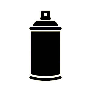 Spray Can Icon Vinyl Car Decal Sticker – Waterproof & UV-Resistant 