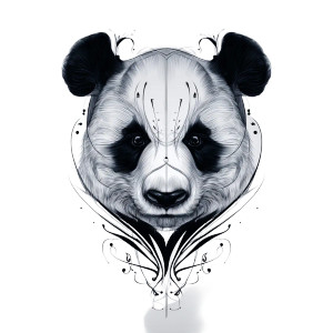 Panda Tattoo Design Vinyl Car Decal Sticker – Waterproof & UV-Resistant Panda Tattoo Design Vinyl Car Decal Sticker – Waterproof & UV-Resistant