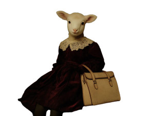 Lamb On Bus Vinyl Car Decal Sticker – Waterproof & UV-Resistant 