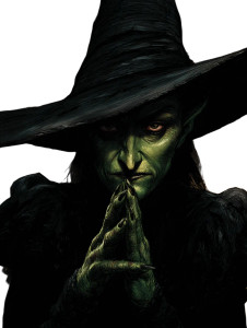 Wicked Witch Art Vinyl Car Decal Sticker – Waterproof & UV-Resistant 