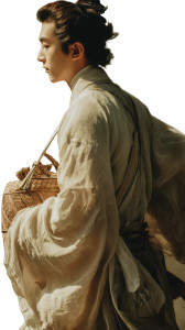 Tang Dynasty Poet V3 Vinyl Car Decal Sticker – Waterproof & UV-Resistant 