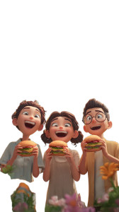 Joyful Hamburger Moment Vinyl Car Decal Sticker – Waterproof & UV-Resistant Joyful Hamburger Moment Vinyl Car Decal Sticker – Waterproof & UV-Resistant