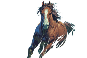 Running Stallion Vinyl Car Decal Sticker – Waterproof & UV-Resistant 