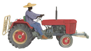 African Tractor Illustration Vinyl Car Decal Sticker – Waterproof & UV-Resistant African Tractor Illustration Vinyl Car Decal Sticker – Waterproof & UV-Resistant