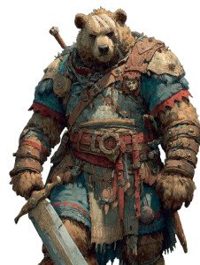 Bearfolk Barbarian Vinyl Car Decal Sticker – Waterproof & UV-Resistant 