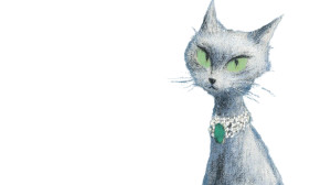 Elegant Gray Cat Vinyl Car Decal Sticker – Waterproof & UV-Resistant 