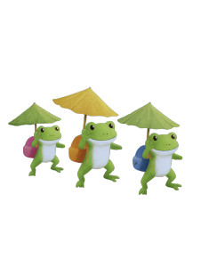 Frogs With Backpacks Vinyl Car Decal Sticker – Waterproof & UV-Resistant 
