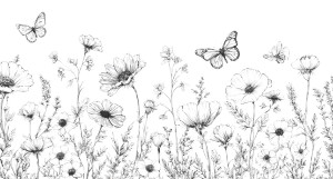 Wildflowers And Butterflies Vinyl Car Decal Sticker – Waterproof & UV-Resistant Wildflowers And Butterflies Vinyl Car Decal Sticker – Waterproof & UV-Resistant