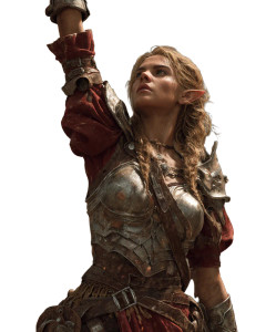 Royal Elf Warrior Vinyl Car Decal Sticker – Waterproof & UV-Resistant 