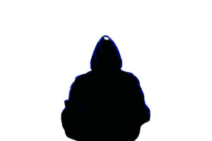 Hooded Hacker Silhouette Vinyl Car Decal Sticker – Waterproof & UV-Resistant 