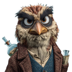 Stylized Sparrow Teacher Vinyl Car Decal Sticker – Waterproof & UV-Resistant 