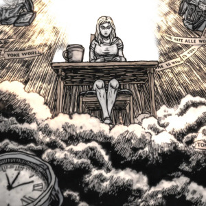 Celestial Contemplation V2 Vinyl Car Decal Sticker – Waterproof & UV-Resistant 