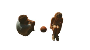 Emotional Court Scene Vinyl Car Decal Sticker – Waterproof & UV-Resistant 