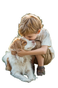 Boy Playing With Dog Vinyl Car Decal Sticker – Waterproof & UV-Resistant Boy Playing With Dog Vinyl Car Decal Sticker – Waterproof & UV-Resistant