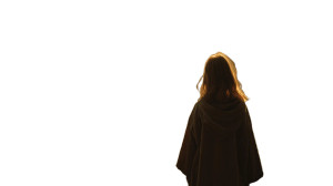 Forest Sunlight Girl Vinyl Car Decal Sticker – Waterproof & UV-Resistant 