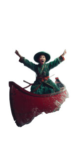 Chinese Woman Shouting V2 Vinyl Car Decal Sticker – Waterproof & UV-Resistant 