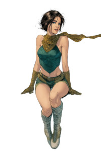 Superheroine In City Vinyl Car Decal Sticker – Waterproof & UV-Resistant 