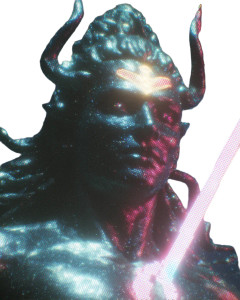 Cyberpunk Lord Shiva Vinyl Car Decal Sticker – Waterproof & UV-Resistant Cyberpunk Lord Shiva Vinyl Car Decal Sticker – Waterproof & UV-Resistant