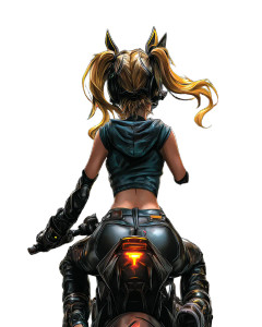 Cyberpunk Motorcycle Chase V2 Vinyl Car Decal Sticker – Waterproof & UV-Resistant  Cyberpunk Motorcycle Chase V2 Vinyl Car Decal Sticker – Waterproof & UV-Resistant