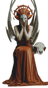 Mystical Masked Queen Vinyl Car Decal Sticker – Waterproof & UV-Resistant 