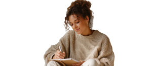 Happy Woman Writing Vinyl Car Decal Sticker – Waterproof & UV-Resistant  Happy Woman Writing Vinyl Car Decal Sticker – Waterproof & UV-Resistant