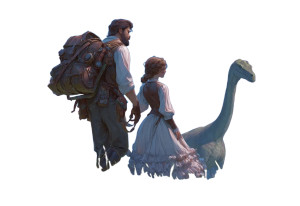 Steampunk Fantasy Duo Vinyl Car Decal Sticker – Waterproof & UV-Resistant 