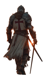 Templar Knight Sunset Vinyl Car Decal Sticker – Waterproof & UV-Resistant 