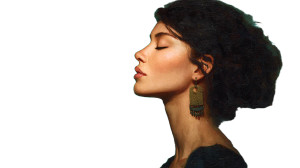 Exotic Serene Portrait Vinyl Car Decal Sticker – Waterproof & UV-Resistant 