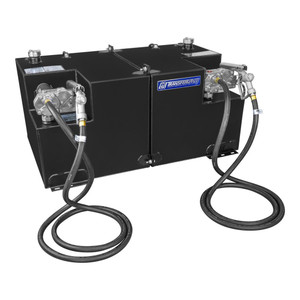 Ultimate Fuel Transfer Solution | 100 Gallon Liquid Tank | For Gasoline, Diesel, & Kerosene | DOT Approved | Locking Cap & Fuel Pump