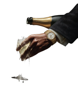 Champagne Pouring Hand Vinyl Car Decal Sticker – Waterproof & UV-Resistant 