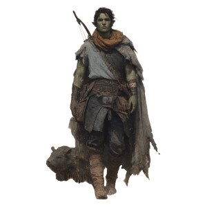 Half-Orc Ranger Vinyl Car Decal Sticker – Waterproof & UV-Resistant 