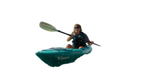 Happy Kayaker Vinyl Car Decal Sticker – Waterproof & UV-Resistant Happy Kayaker Vinyl Car Decal Sticker – Waterproof & UV-Resistant