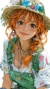 Nami In Straw Hat Vinyl Car Decal Sticker – Waterproof & UV-Resistant 