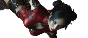 Cyberpunk Kung Fu Girl V2 Vinyl Car Decal Sticker – Waterproof & UV-Resistant 