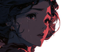 Retro Anime Woman V5 Vinyl Car Decal Sticker – Waterproof & UV-Resistant 