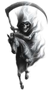 Death Riding Horse V3 Vinyl Car Decal Sticker – Waterproof & UV-Resistant 