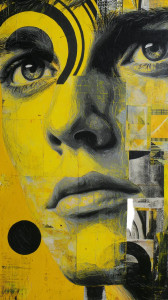 Hypnotic Face Split Vinyl Car Decal Sticker – Waterproof & UV-Resistant 