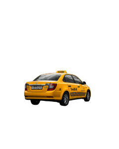 Yellow Yandex Taxi Vinyl Car Decal Sticker – Waterproof & UV-Resistant 